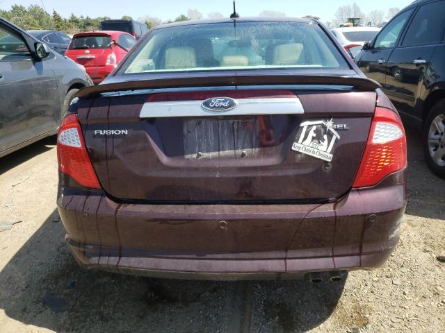 3FAHP0JAXCR394090 - 2012 FORD FUSION SEL BURGUNDY photo 6