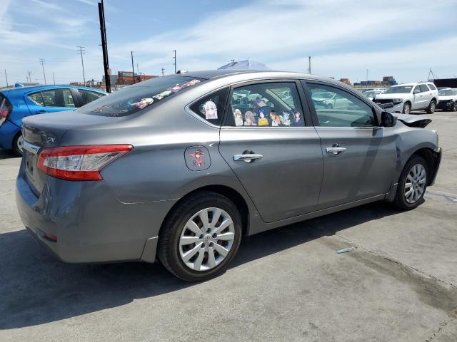 3N1AB7AP1FL683599 - 2015 NISSAN SENTRA S GRAY photo 3