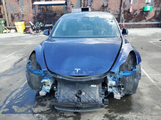 5YJ3E1EA2NF288859 - 2022 TESLA MODEL 3 BLUE photo 5