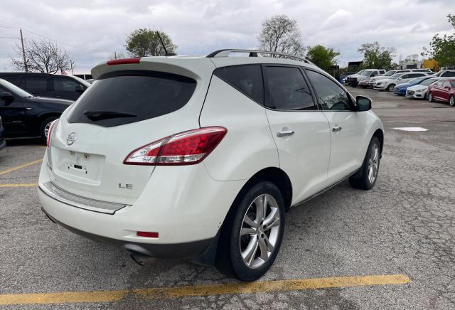 JN8AZ1MU3BW052658 - 2011 NISSAN MURANO S WHITE photo 4