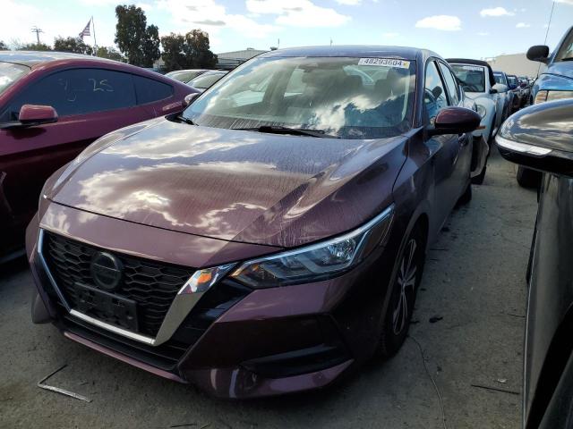 3N1AB8CV3LY236191 - 2020 NISSAN SENTRA SV BURGUNDY photo 1