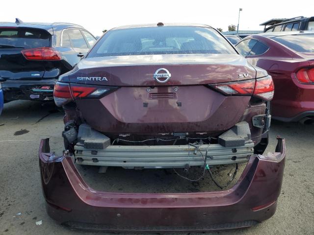 3N1AB8CV3LY236191 - 2020 NISSAN SENTRA SV BURGUNDY photo 6