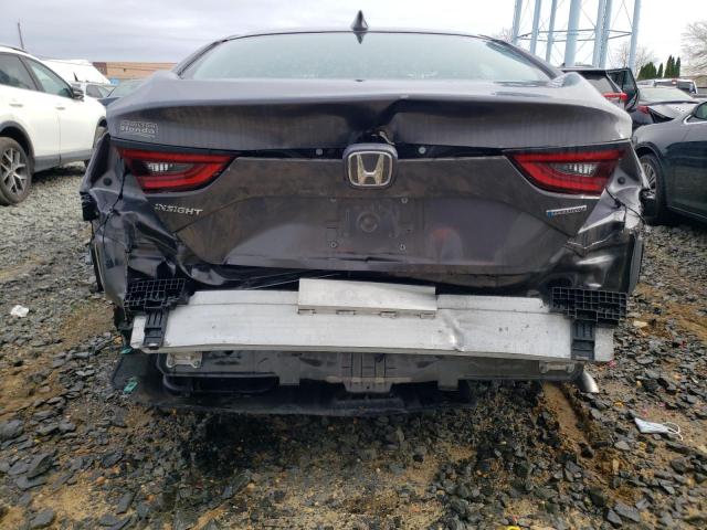 19XZE4F14KE015708 - 2019 HONDA INSIGHT LX GRAY photo 6