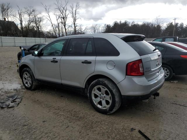 2FMDK4GC5EBA65138 - 2014 FORD EDGE SE SILVER photo 2