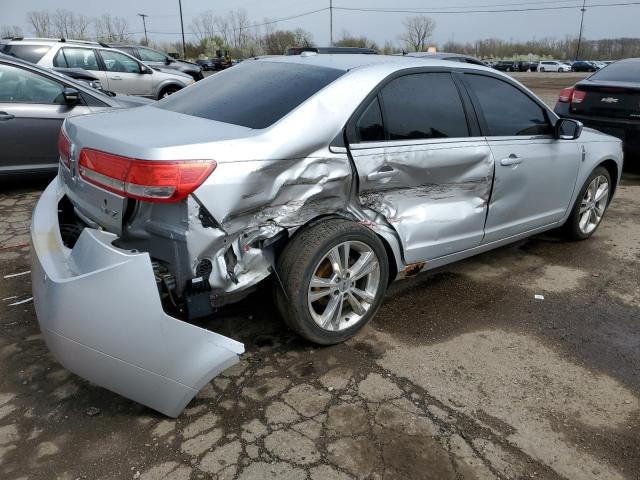 3LNHL2GC4BR760372 - 2011 LINCOLN MKZ SILVER photo 3