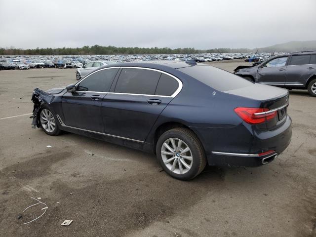 WBA7E2C56GG738645 - 2016 BMW 740 I BLUE photo 2