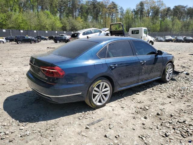 1VWLA7A37KC013032 - 2019 VOLKSWAGEN PASSAT WOLFSBURG BLUE photo 3