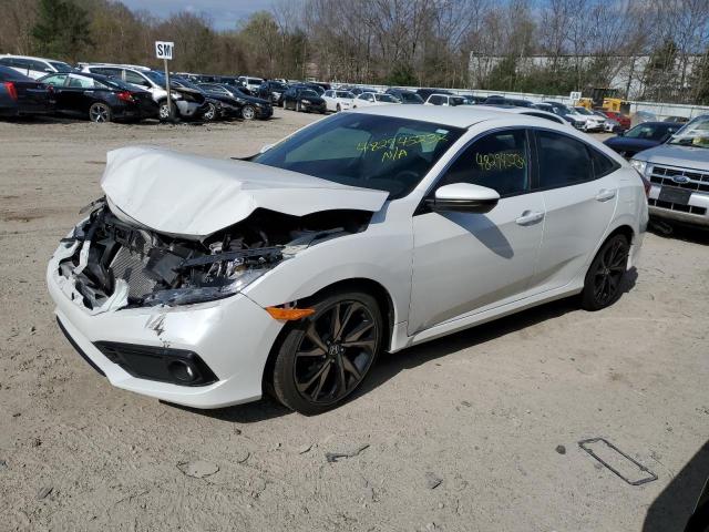 2HGFC2F87KH514776 - 2019 HONDA CIVIC SPORT WHITE photo 1
