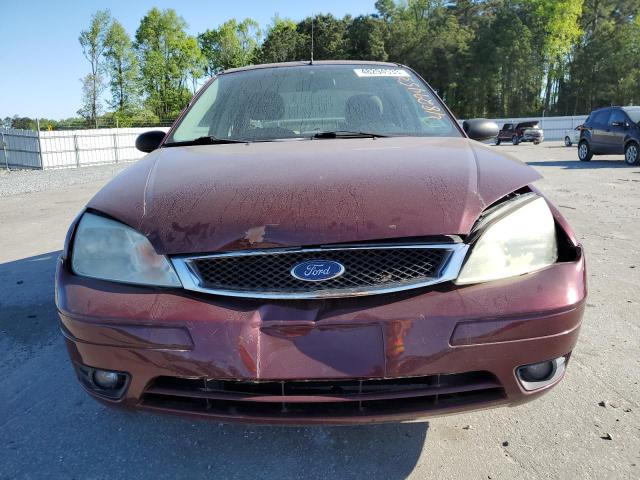 1FAFP34N07W231507 - 2007 FORD FOCUS ZX4 BURGUNDY photo 5