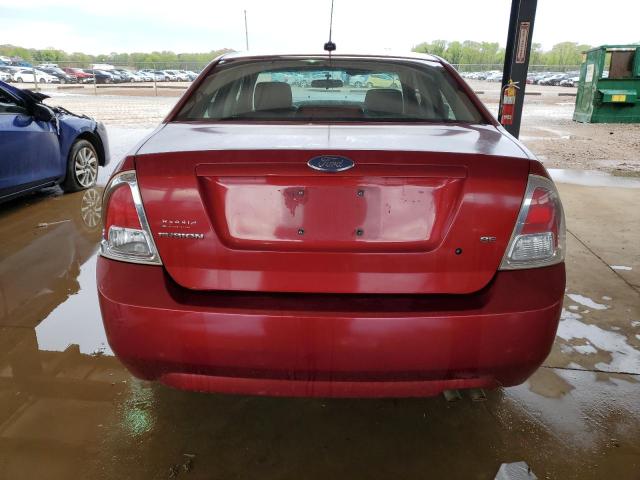 3FAHP07Z07R232410 - 2007 FORD FUSION SE RED photo 6