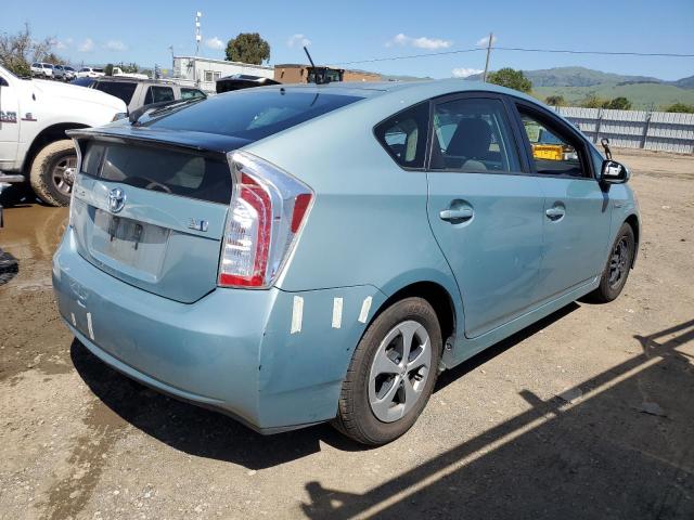 JTDKN3DU0F1987615 - 2015 TOYOTA PRIUS TEAL photo 3