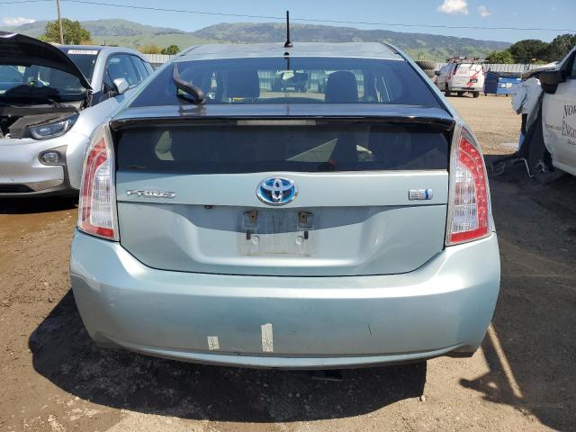 JTDKN3DU0F1987615 - 2015 TOYOTA PRIUS TEAL photo 6