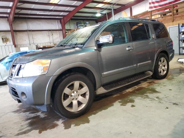 5N1BA0ND3EN604147 - 2014 NISSAN ARMADA SV GRAY photo 1