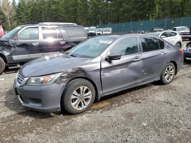 1HGCR2F38EA009760 - 2014 HONDA ACCORD LX GRAY photo 1