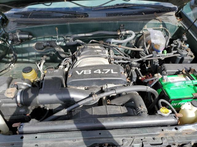 5TBRT3412YS103117 - 2000 TOYOTA TUNDRA ACCESS CAB Verde foto 11