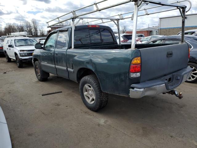 5TBRT3412YS103117 - 2000 TOYOTA TUNDRA ACCESS CAB Verde foto 2