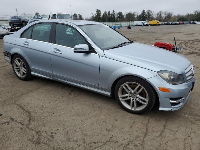 WDDGF8AB0DA834660 - 2013 MERCEDES-BENZ C 300 4MATIC BLUE photo 4