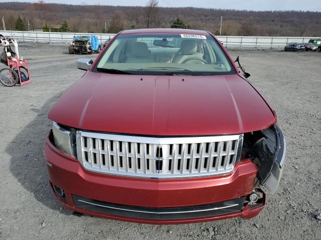 3LNHM28T59R615881 - 2009 LINCOLN MKZ RED photo 5