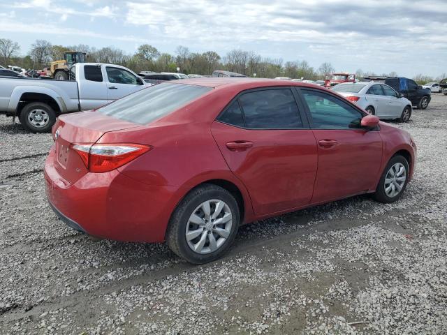 5YFBURHEXEP083032 - 2014 TOYOTA COROLLA L RED photo 3