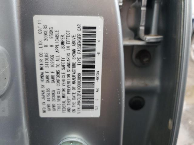 JH4CU2F41CC003899 - 2012 ACURA TSX SILVER photo 12