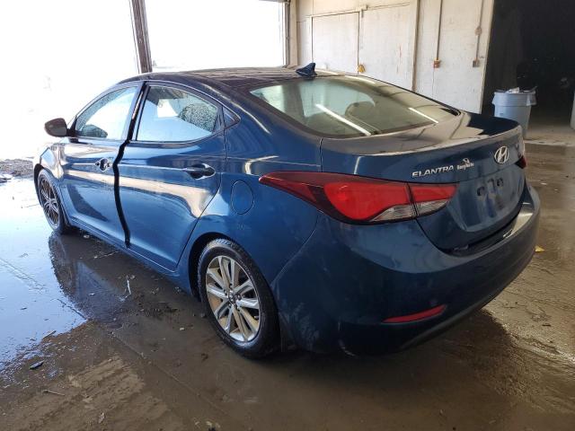 KMHDH4AE9FU431252 - 2015 HYUNDAI ELANTRA SE BLUE photo 2