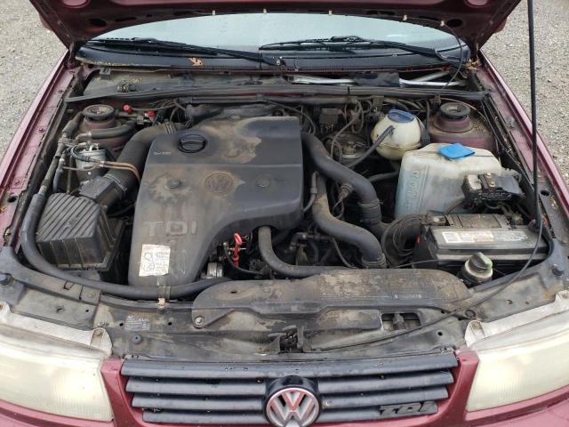 WVWGG83A8TB171570 - 1996 VOLKSWAGEN PASSAT TDI MAROON photo 11