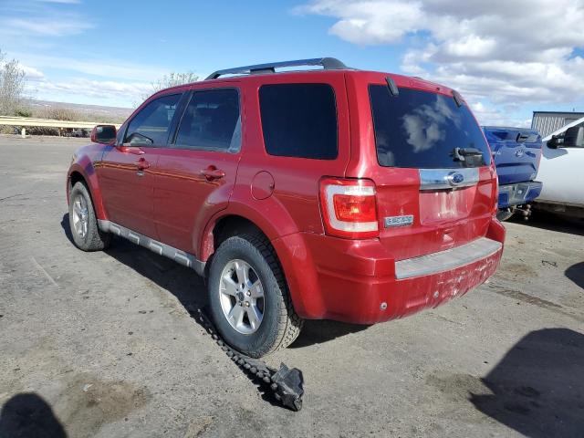 1FMCU0E71AKA34456 - 2010 FORD ESCAPE LIMITED RED photo 2