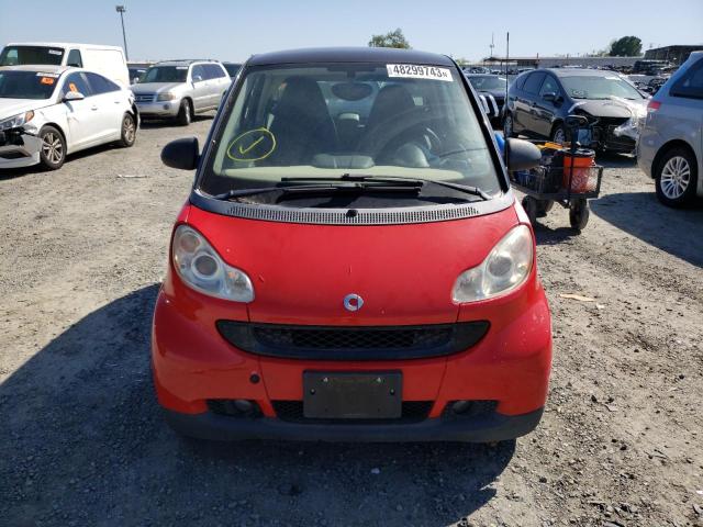 WMEEJ31X39K235642 - 2009 SMART FORTWO PURE RED photo 5