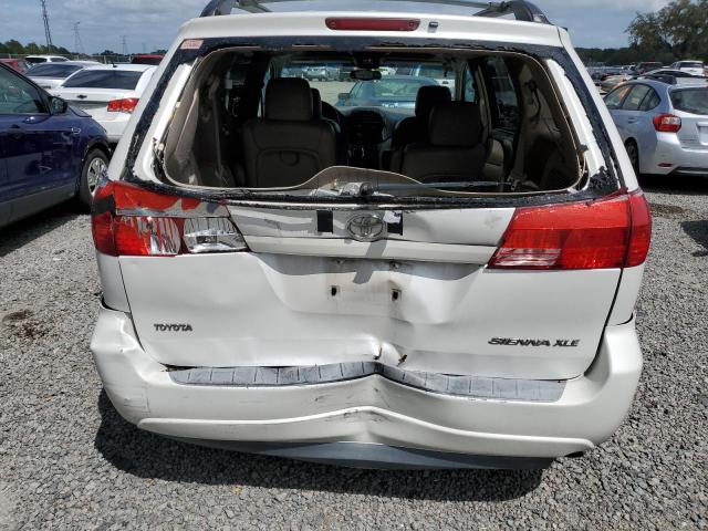 5TDZA22C15S286050 - 2005 TOYOTA SIENNA XLE WHITE photo 6