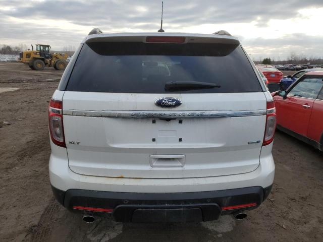 1FM5K8D88EGB03272 - 2014 FORD EXPLORER XLT WHITE photo 6