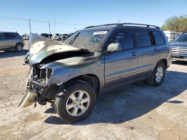 JTEGD21A730054949 - 2003 TOYOTA HIGHLANDER BLUE photo 1