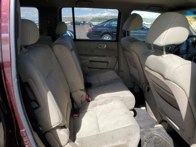 5FNYF48289B054854 - 2009 HONDA PILOT LX MAROON photo 11