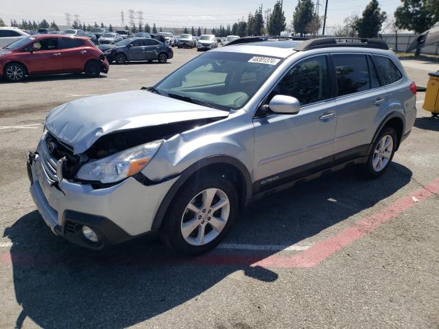 4S4BRBDC4E3287066 - 2014 SUBARU OUTBACK 2.5I PREMIUM GRAY photo 1