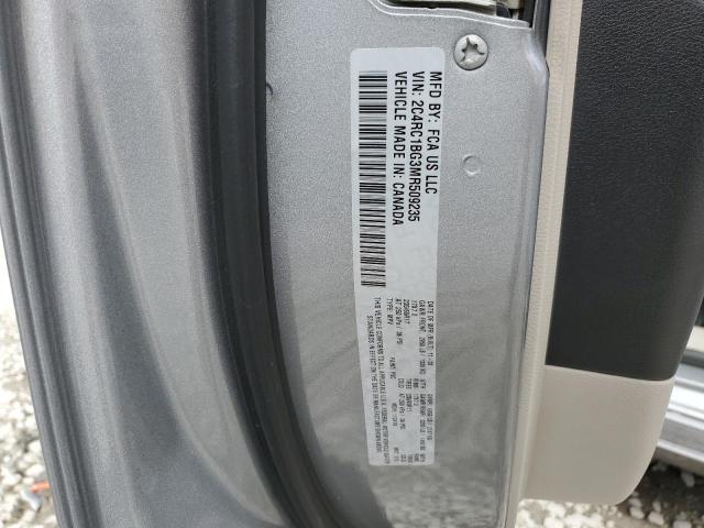 2C4RC1BG3MR509235 - 2021 CHRYSLER PACIFICA TOURING L Gümüş foto 13