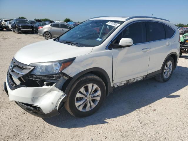 5J6RM3H78EL019832 - 2014 HONDA CR-V EXL WHITE photo 1