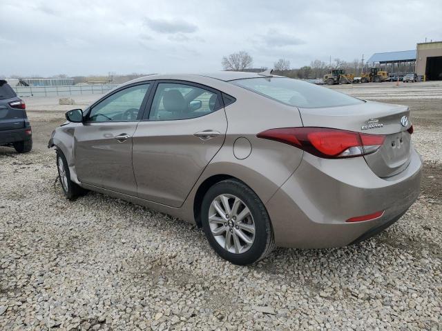 5NPDH4AE2FH612496 - 2015 HYUNDAI ELANTRA SE TAN photo 2