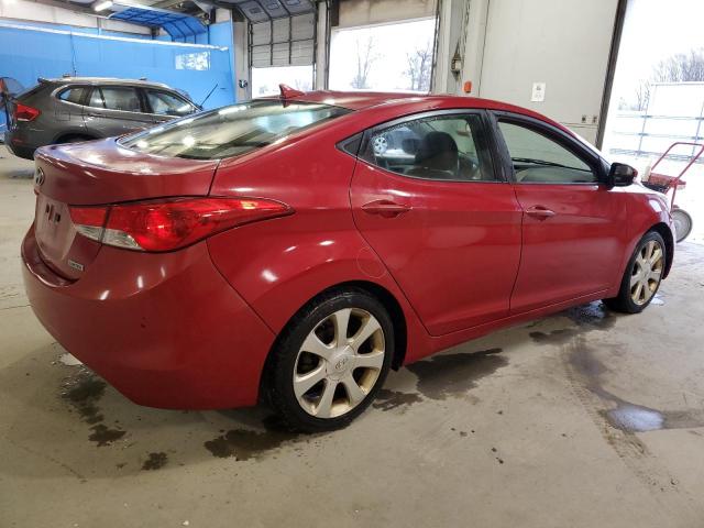 KMHDH4AE3DU994245 - 2013 HYUNDAI ELANTRA GLS RED photo 3