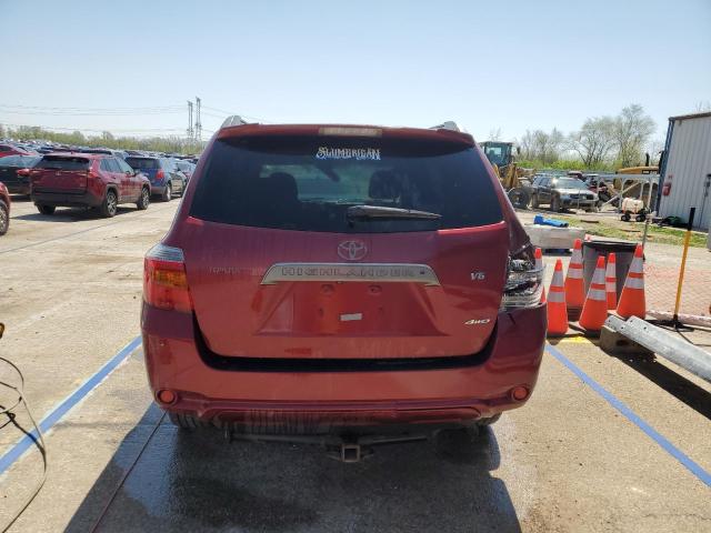 JTEES43A982100671 - 2008 TOYOTA HIGHLANDER SPORT RED photo 6