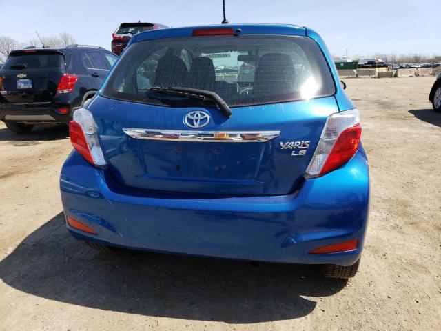 JTDKTUD37DD564092 - 2013 TOYOTA YARIS BLUE photo 6