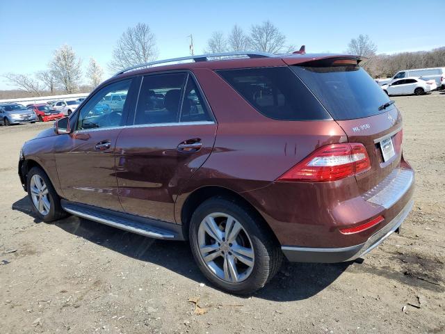 4JGDA5HB2FA545648 - 2015 MERCEDES-BENZ ML 350 4MATIC BURGUNDY photo 2