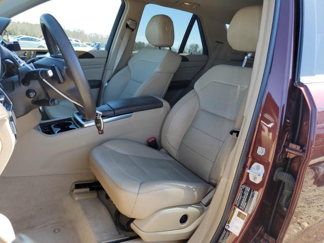 4JGDA5HB2FA545648 - 2015 MERCEDES-BENZ ML 350 4MATIC BURGUNDY photo 7