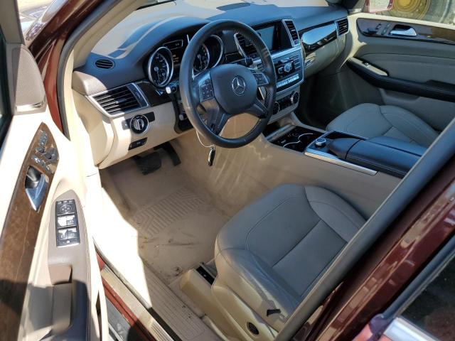 4JGDA5HB2FA545648 - 2015 MERCEDES-BENZ ML 350 4MATIC BURGUNDY photo 8