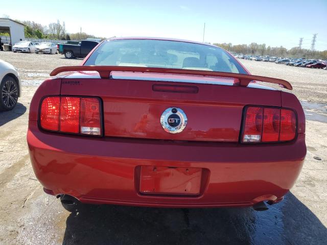 1ZVHT82H285206721 - 2008 FORD MUSTANG GT RED photo 6