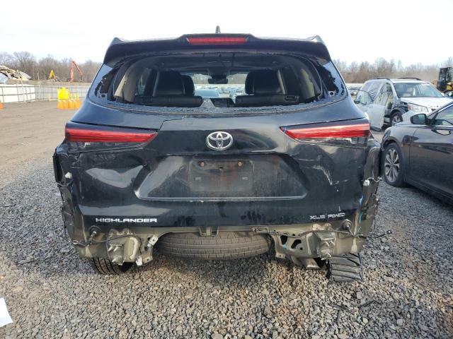 5TDGZRBH3MS076813 - 2021 TOYOTA HIGHLANDER XLE 黑色 照片 6