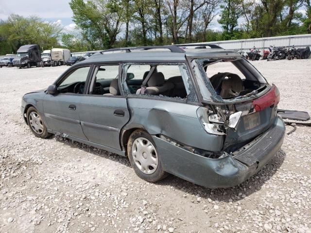 4S3BH635X26305209 - 2002 SUBARU LEGACY L GREEN photo 2