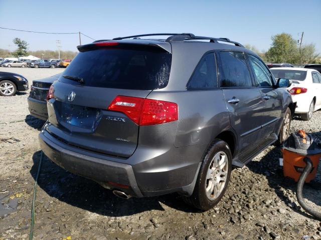 2HNYD28388H513659 - 2008 ACURA MDX TECHNOLOGY CHARCOAL photo 3