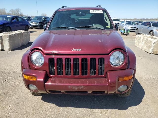 1J4GL58K13W581125 - 2003 JEEP LIBERTY 4D LIMITED RED photo 5