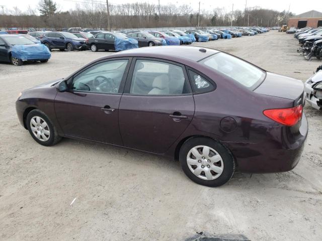 KMHDU46DX8U548711 - 2008 HYUNDAI ELANTRAGLS GLS PURPLE photo 2