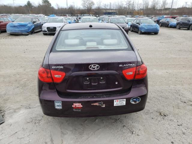 KMHDU46DX8U548711 - 2008 HYUNDAI ELANTRAGLS GLS PURPLE photo 6