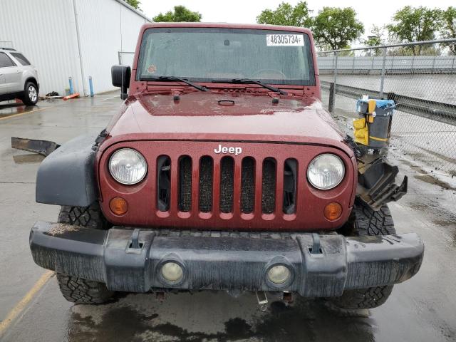 1J4FA24149L765885 - 2009 JEEP WRANGLER X BURGUNDY photo 5